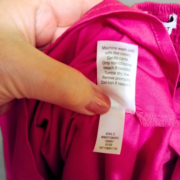 Nine West Pink Halter Dress Midi Length Size XXL - Picture 6 of 6